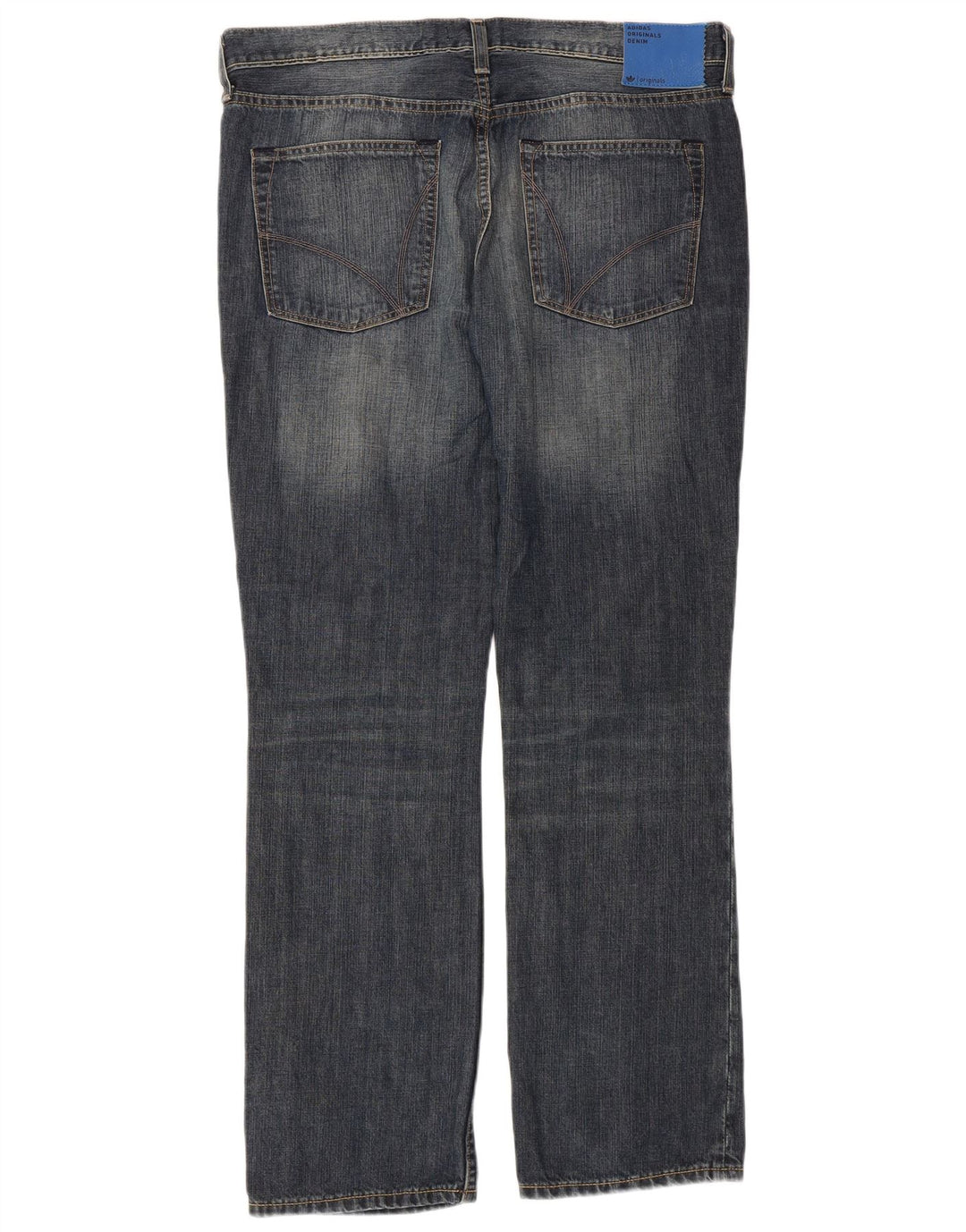 Męskie proste dżinsy ADIDAS W36 L32 granatowe