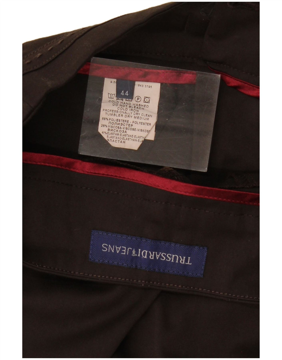 Damskie spodnie typu casual Bootcut TRUSSARDI IT 44 Medium W32 L31 brązowe