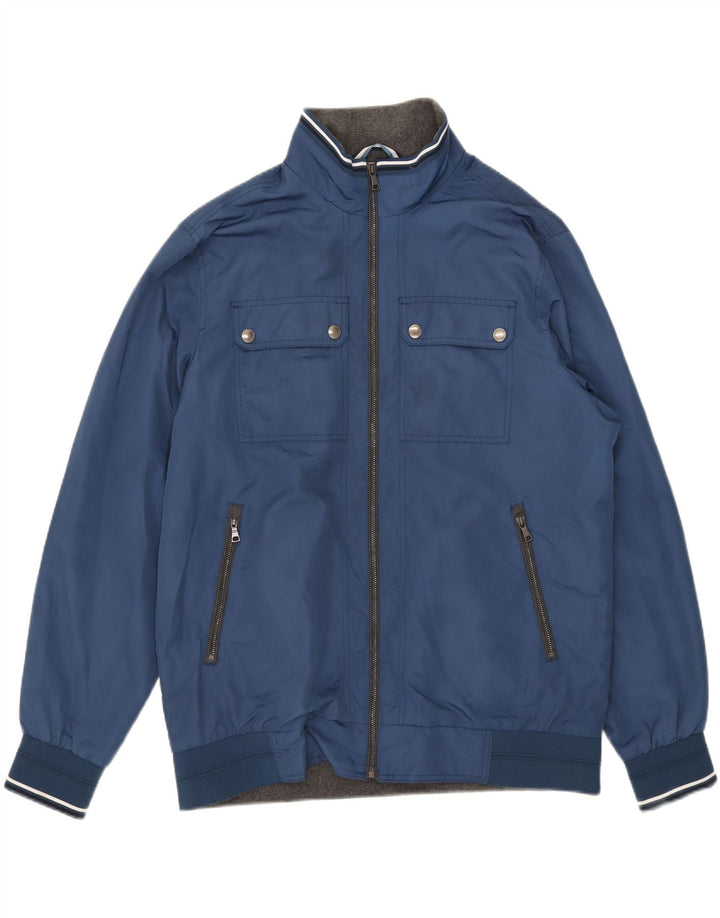 Męska kurtka bomber Marks & Spencer UK 42 XL, niebieski poliester