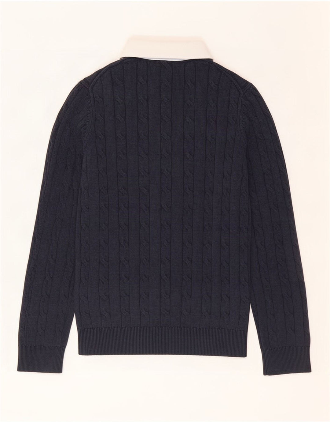 Męski sweter polo Gant, mały, granatowy