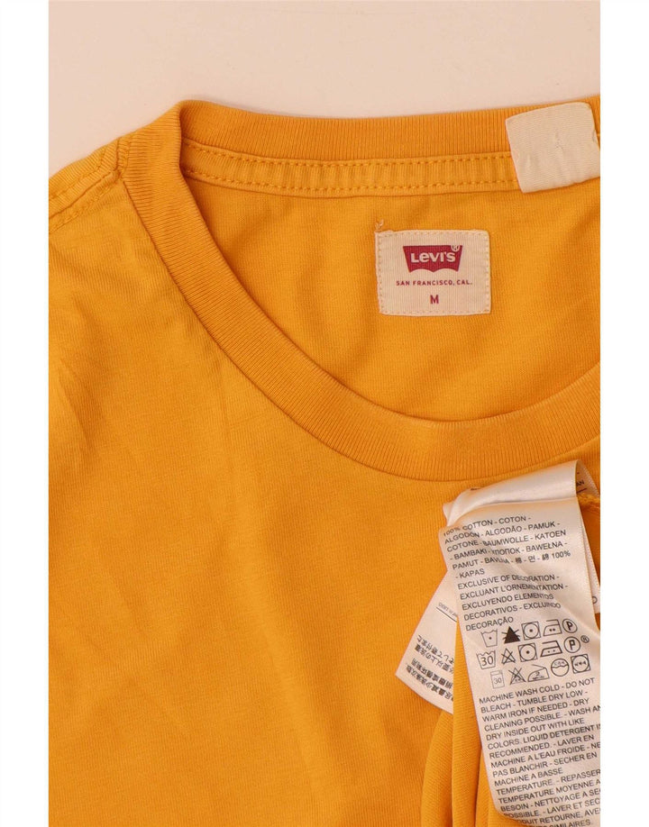 Męska koszulka Levi's Top, średnia żółta bawełna
