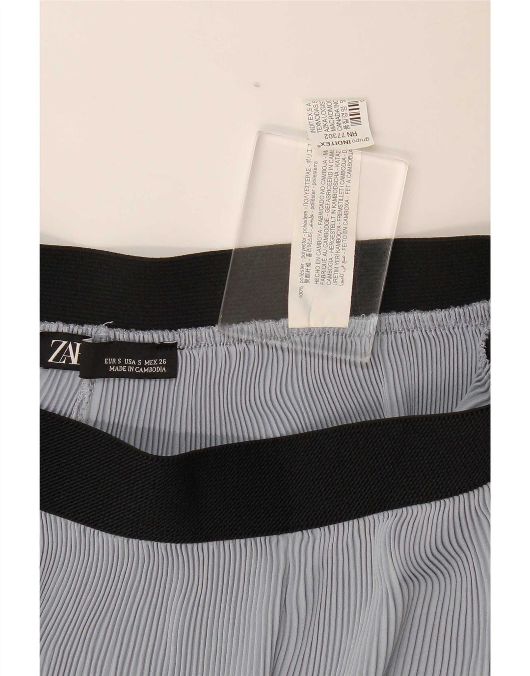 Spodnie damskie Zara Cullotes Capri, małe W26 L22 Niebieski poliester