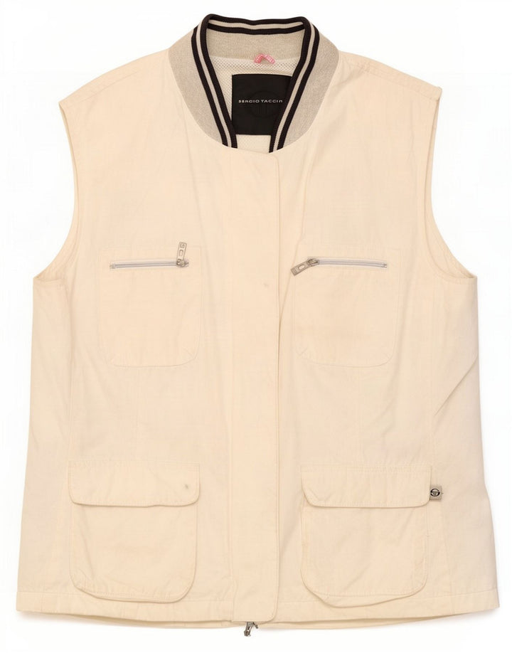 Sergio Tacchini Damska kurtka użytkowa UK 48 Medium Off White Poliamid