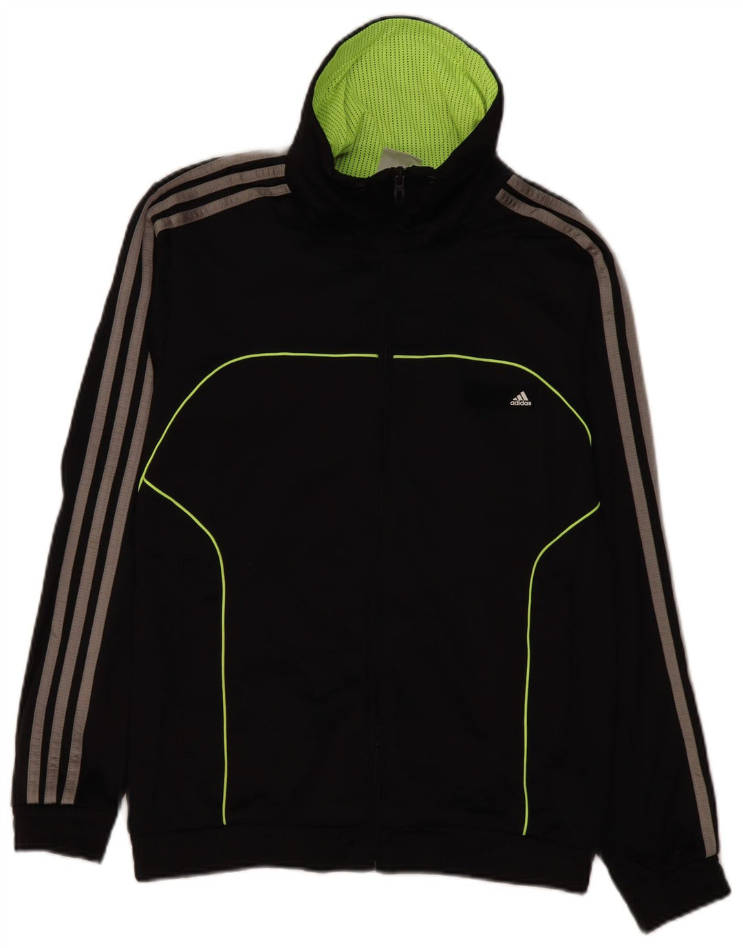 Męska kurtka dresowa ADIDAS z grafiką UK 36/38, mała czarna