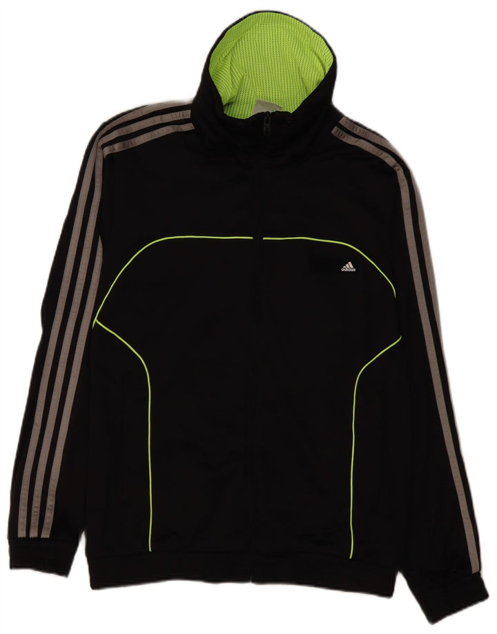 Męska kurtka dresowa ADIDAS z grafiką UK 36/38, mała czarna