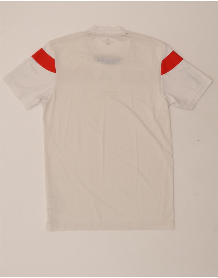 ADIDAS Mens Climacool T-Shirt Top Small White Colourblock Polyester Vintage Adidas and Second-Hand Adidas from Messina Hembry 