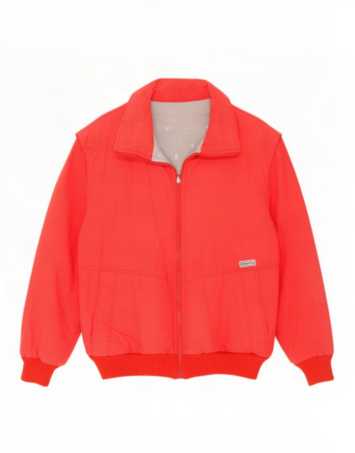 Vintage męska kurtka bomber UK 40 duża czerwona