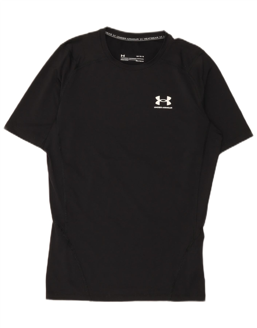 Męska koszulka kompresyjna Under Armour, duża, czarna, poliestrowa