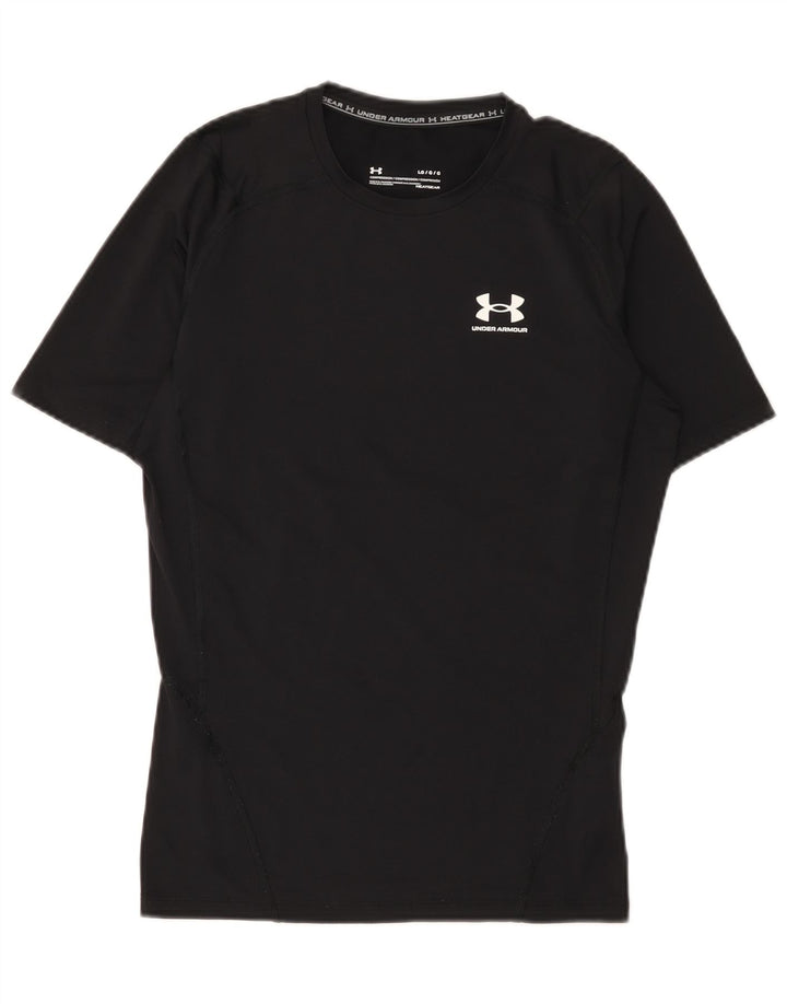 Męska koszulka kompresyjna Under Armour, duża, czarna, poliestrowa