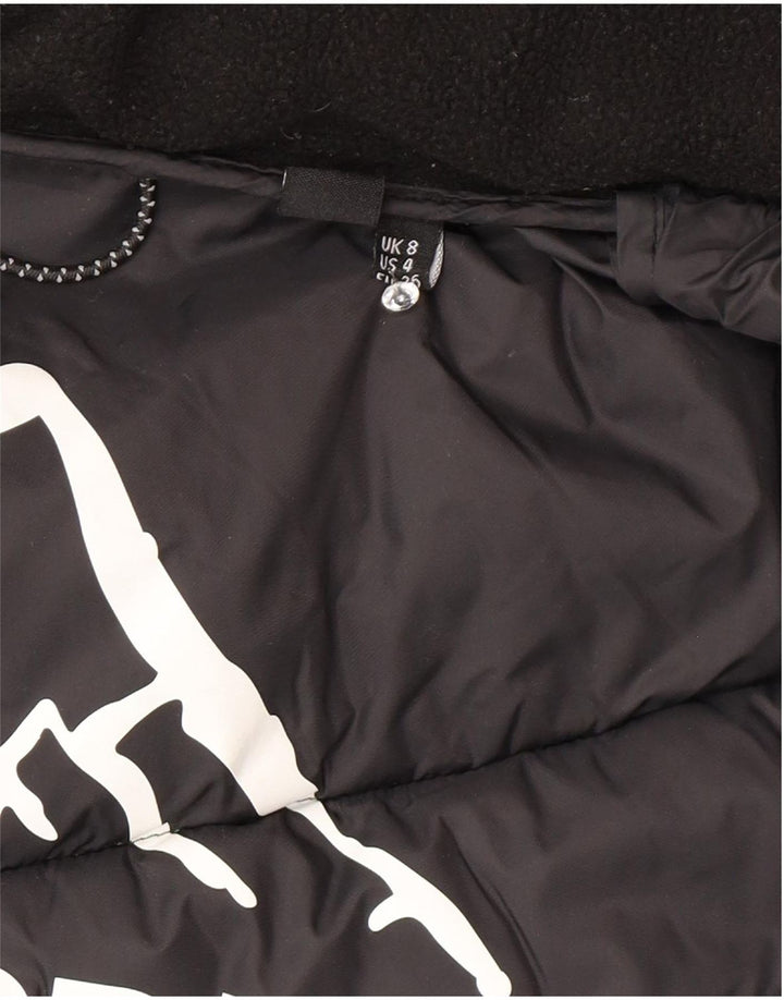 Damska wyściełana kurtka z kapturem Superdry UK 8, mała, zielona nylonowa