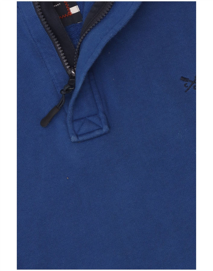 Crew Clothing Męska bluza z grafiką, mała, niebieska, z blokami kolorów