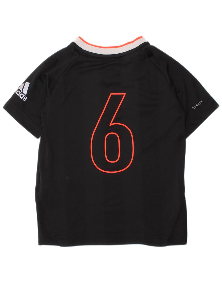 Chłopięcy T-shirt ADIDAS Climalite 4-5 lat, mały, czarny poliester