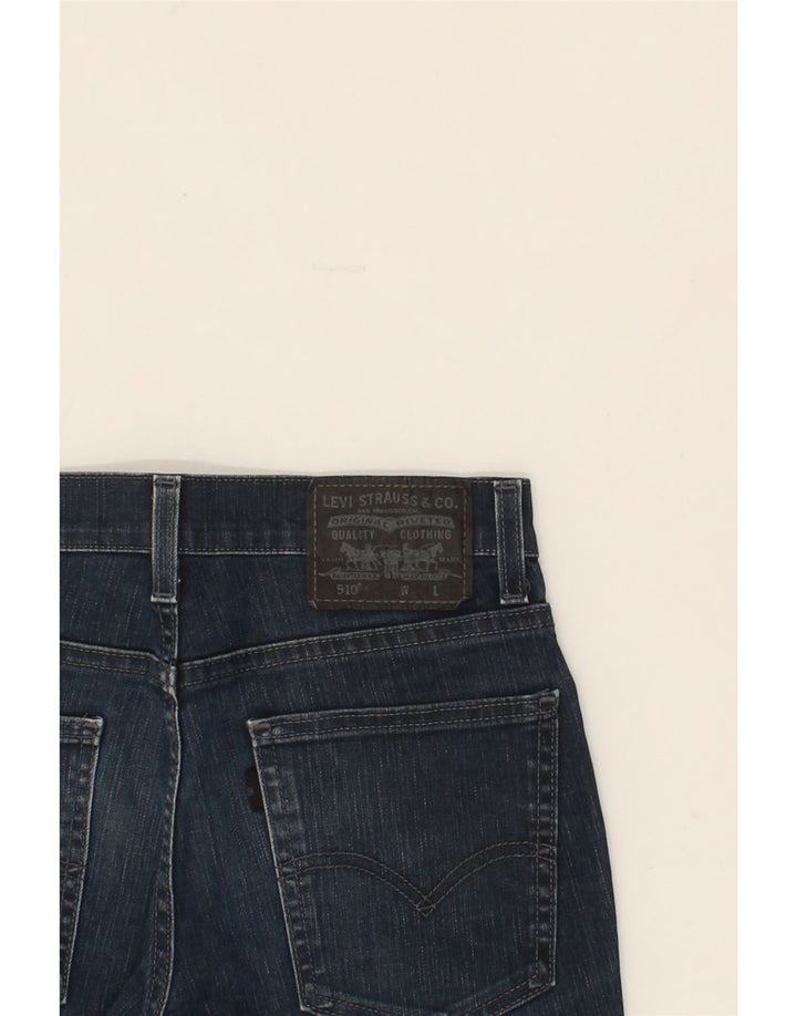 LEVI'S Womens 510 Denim Shorts W28 Medium  Navy Blue Cotton Vintage Levi's and Second-Hand Levi's from Messina Hembry 