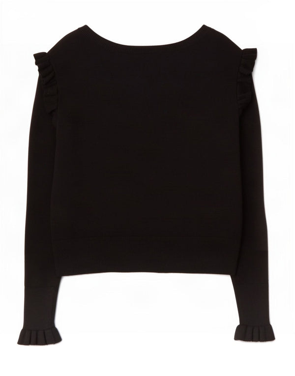 Sweter damski Zara Cardigan UK 10 Small, czarna wiskoza