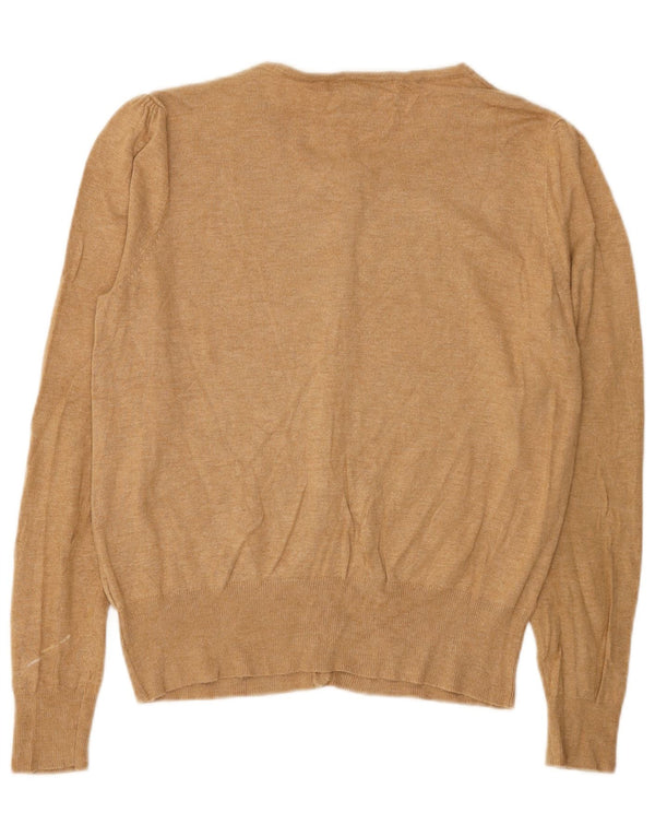 Sweter damski Marks & Spencer UK 14, duży, beżowy, wiskoza