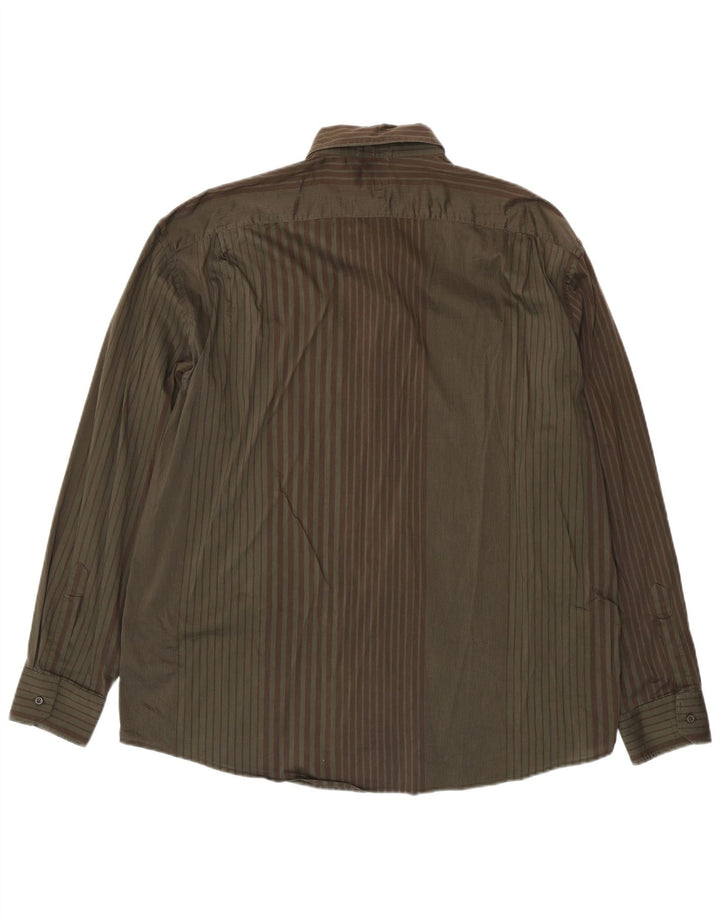 Koszula męska Trussardi Jeans 3XL, bawełniana w paski khaki