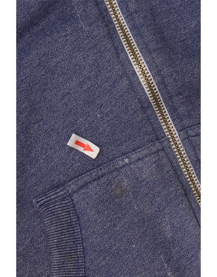 SUPERDRY Męski sweter z kapturem i zamkiem błyskawicznym, mały, niebieski, bawełniany