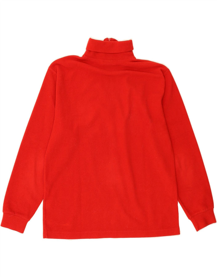 INVICTA Mens Zip Neck Fleece Jumper Small Red Polyester Vintage Invicta and Second-Hand Invicta from Messina Hembry 