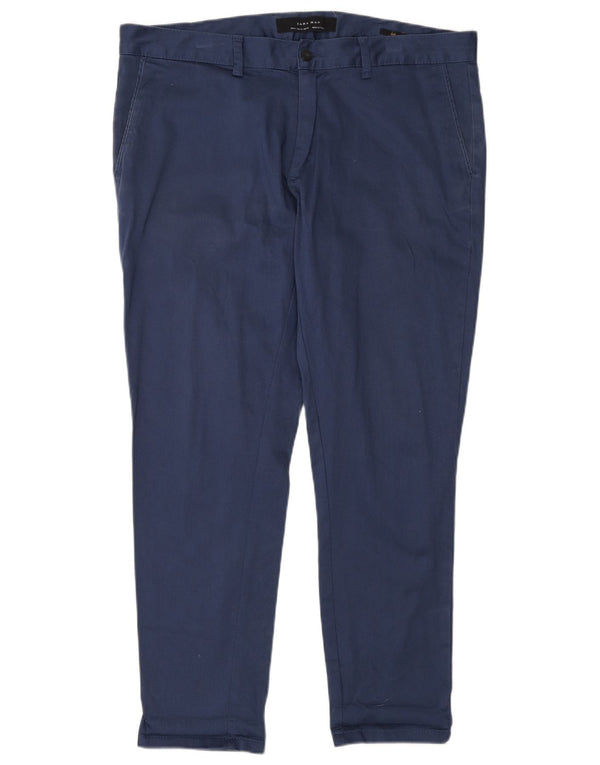 Spodnie męskie Zara Slim Chino EU 46 XL W36 L28 Granatowe