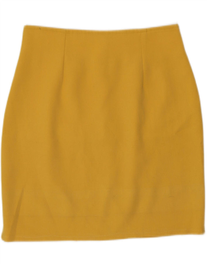SPORTSTAFF Womens Pencil Skirt IT 44 Medium W27  Yellow Polyester Vintage Sportstaff and Second-Hand Sportstaff from Messina Hembry 