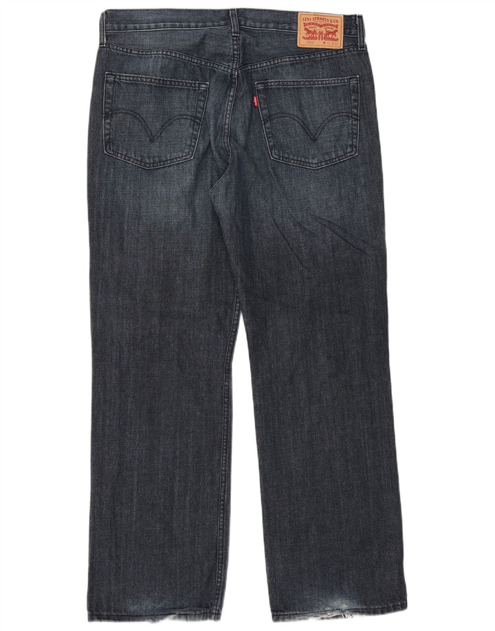 Męskie jeansy Levi's 506 Straight W38 L32 Niebieskie bawełniane