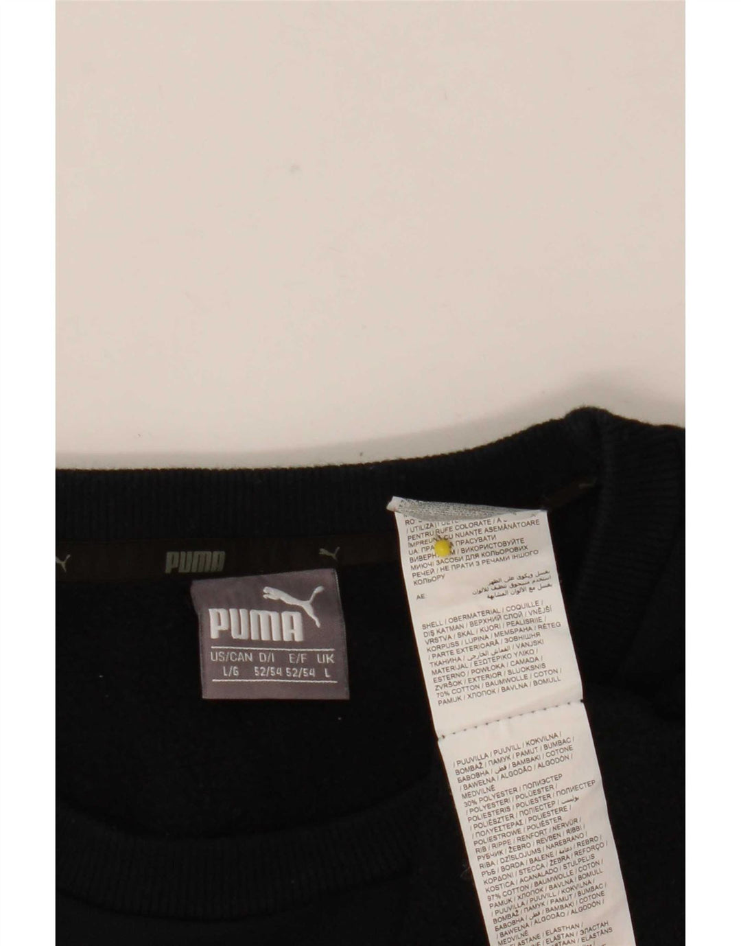 Męska bluza z grafiką Puma, duża, czarna, bawełniana