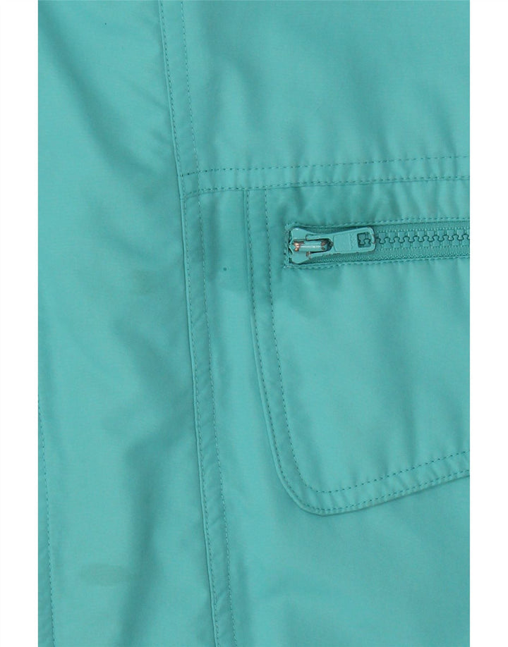 ELHO Mens Hooded Rain Jacket IT 48 Medium Blue Vintage Elho and Second-Hand Elho from Messina Hembry 