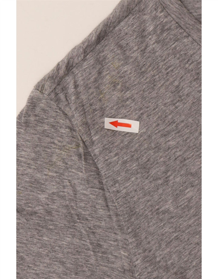 Męski T-shirt z grafiką HUGO BOSS Top 2XL Szary nakrapiany