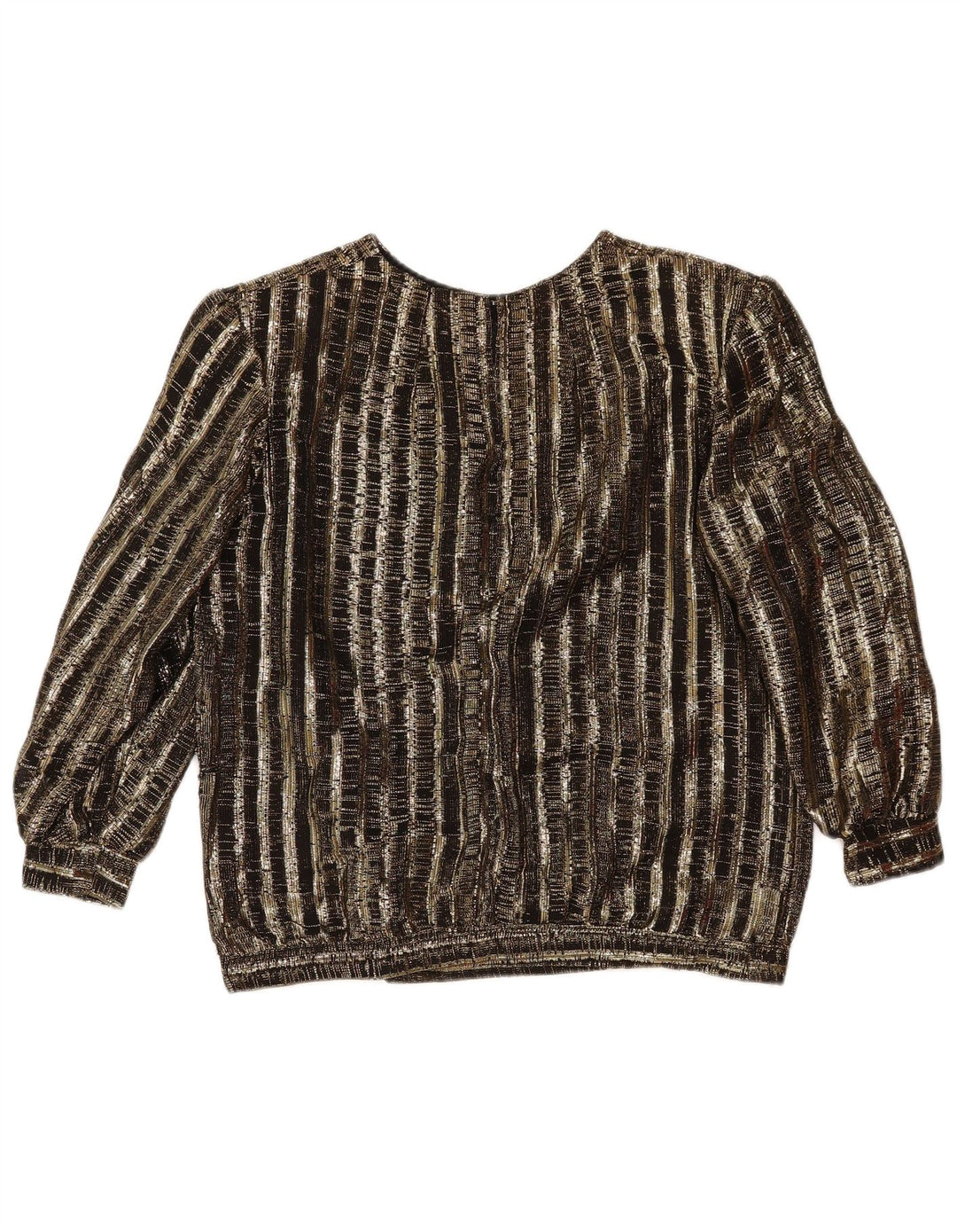 Vintage damski zestaw dwuczęściowych spódnic UK 14 Medium W29 w brązowe paski