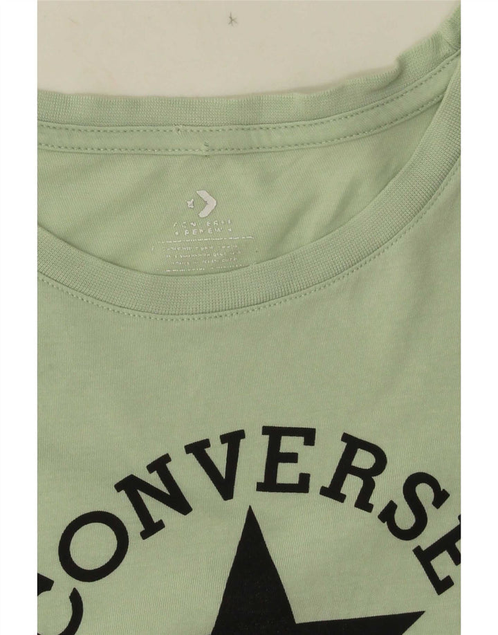 Damska koszulka Converse Graphic Top UK 10 Small Green