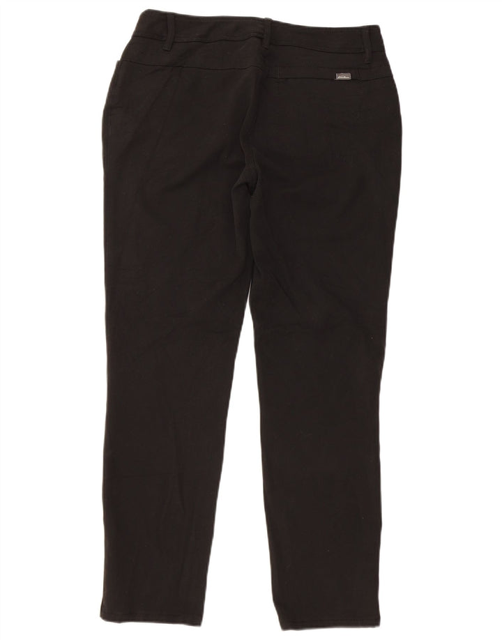 EDDIE BAUER Damskie wąskie spodnie na co dzień US 4 Small W28 L27 Czarny poliester