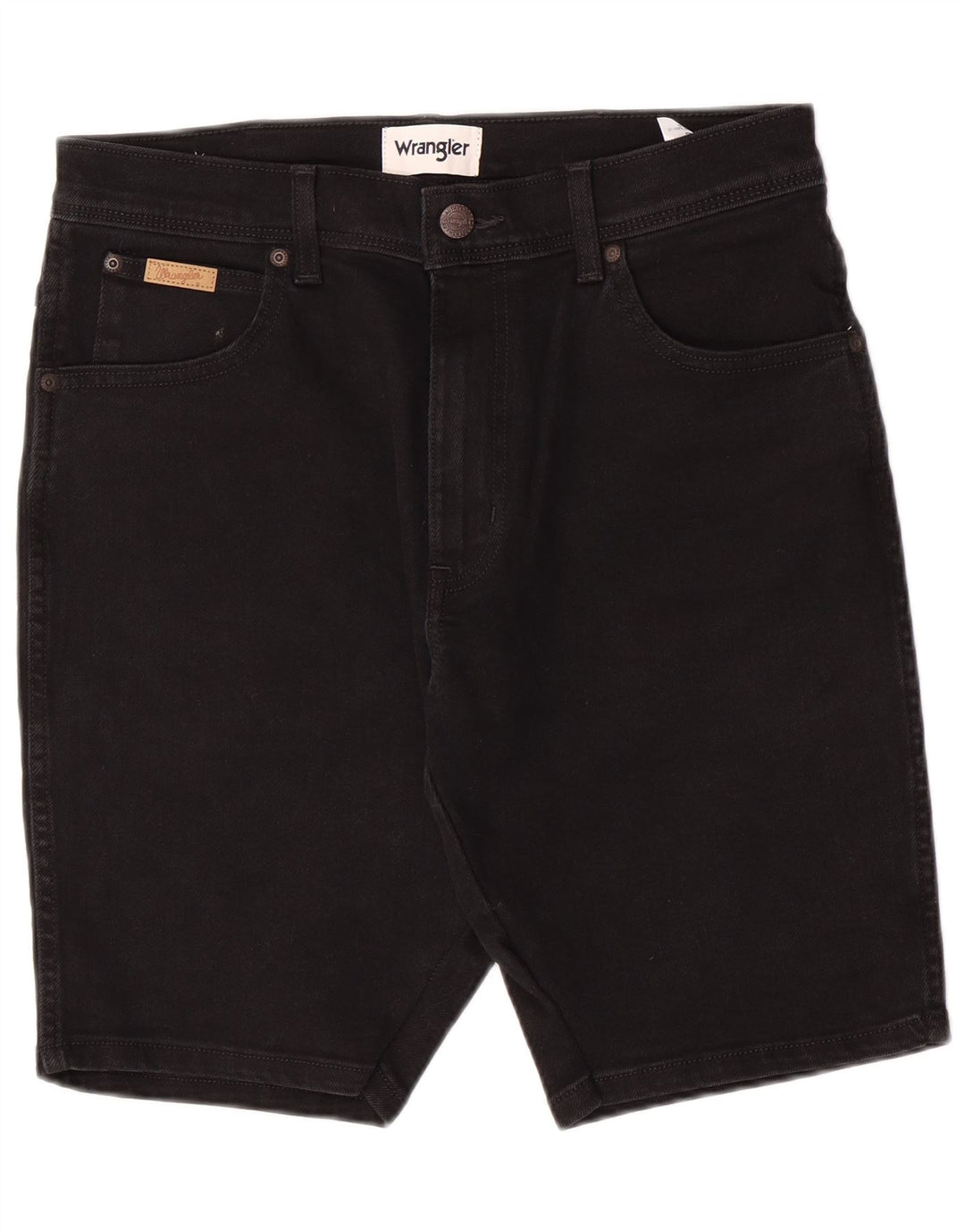 Szorty męskie Wrangler Texas Denim W30 Średni czarny bawełna