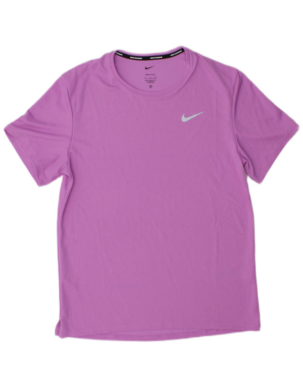 Męski T-shirt Nike Dri Fit, mały, fioletowy, poliestrowy