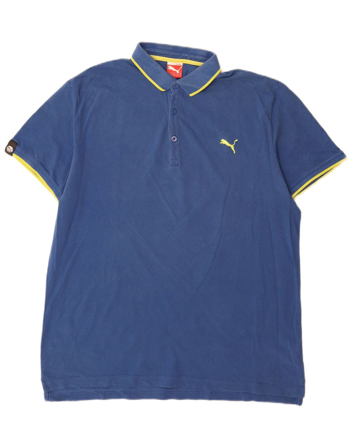 Męska koszulka polo Puma XL, niebieska, bawełniana