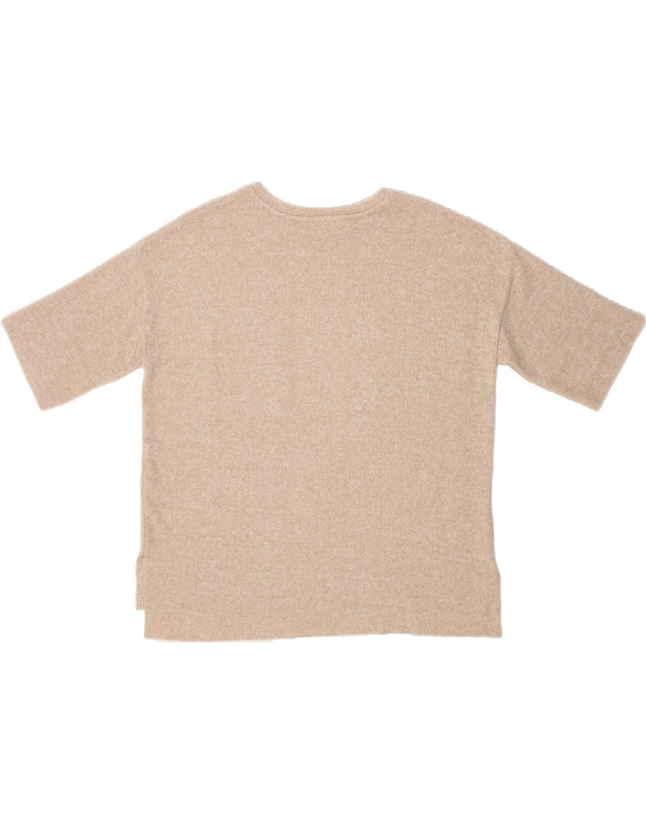 ZARA Womens Oversized Cardigan Top UK 10 Small Beige Vintage Zara and Second-Hand Zara from Messina Hembry 