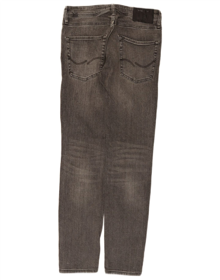 JACK & JONES Męskie jeansy slim w trudnej sytuacji W30 L30 Szara bawełna