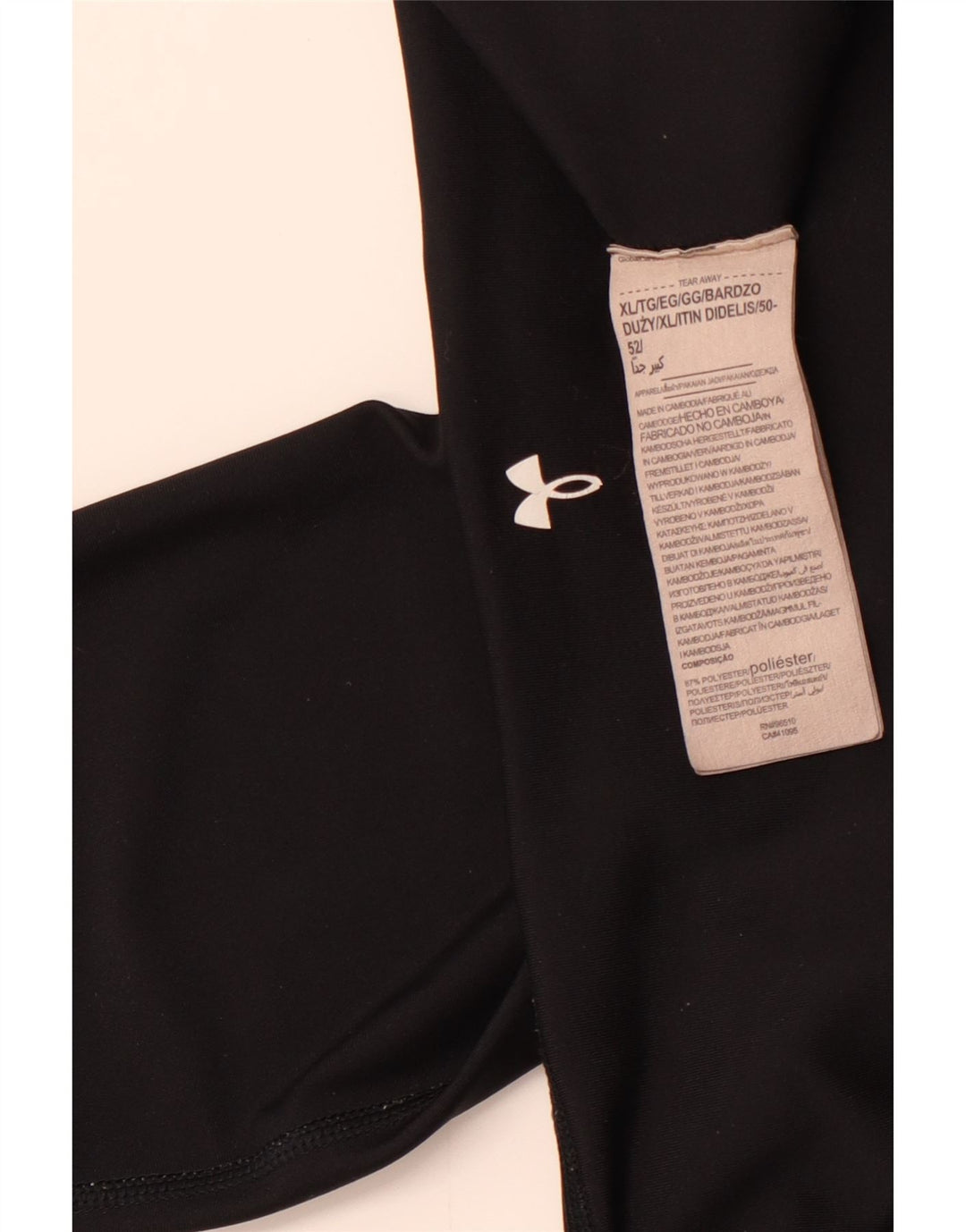 Legginsy damskie UNDER ARMOUR UK 18 XL, czarne, poliestrowe