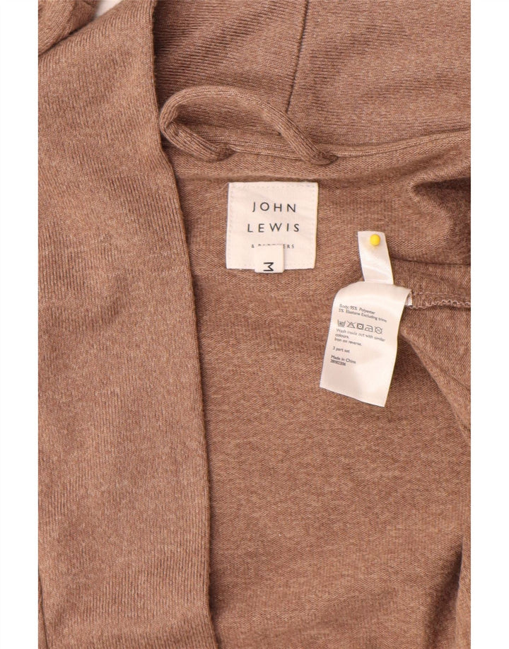 Damski sweter typu oversize John Lewis z długim rękawem, UK 14, średni brąz