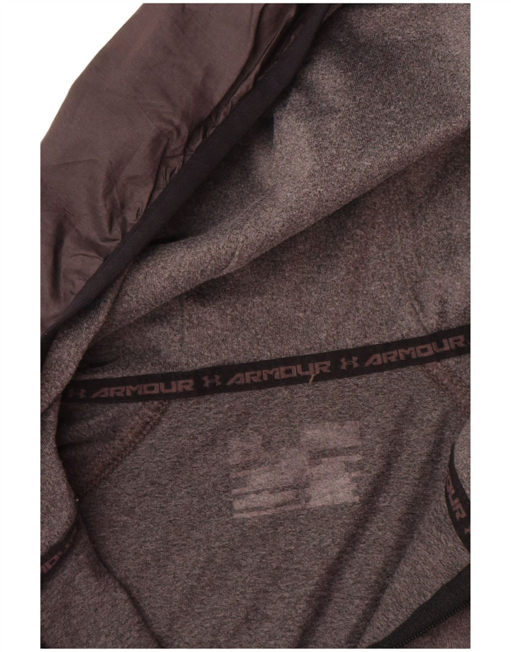 Męski dres z kapturem i kapturem Under Armour, duży, szary, z blokami kolorów