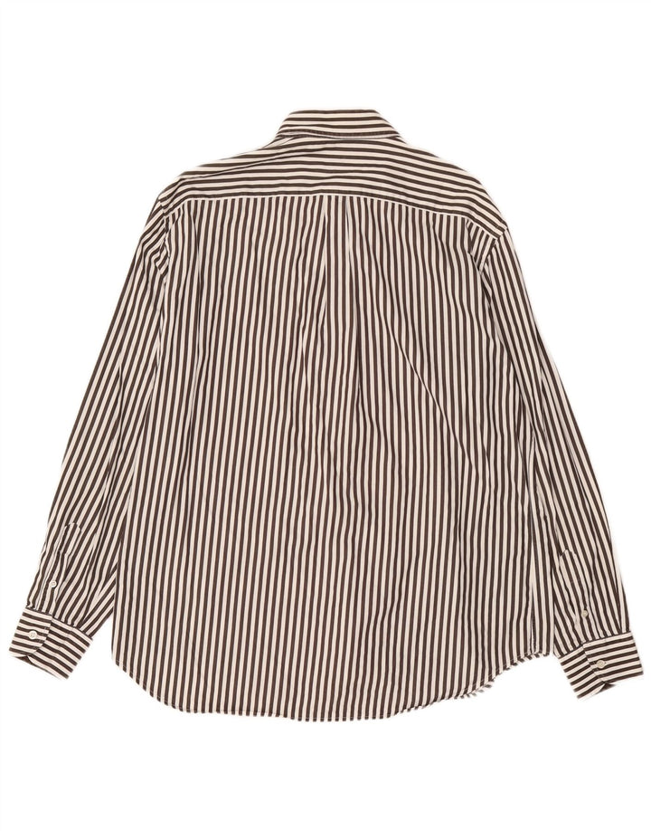 Koszula męska Harmont & Blaine 2XL w brązowe prążki