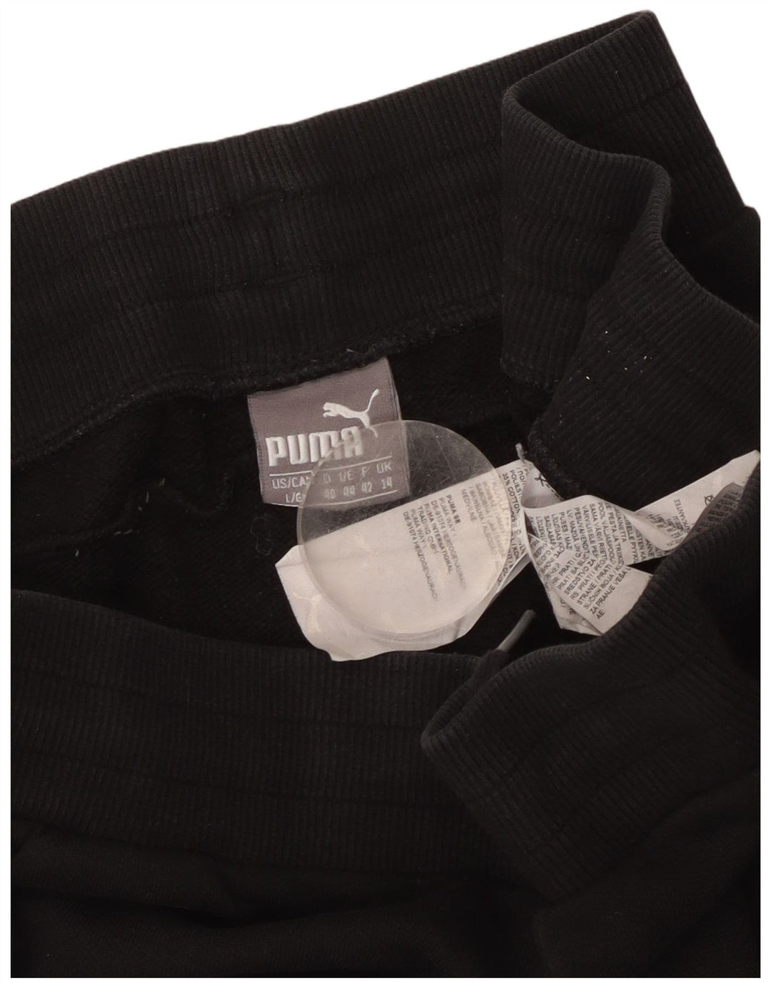 Damskie spodnie dresowe Puma Joggers UK 14, duże, czarne, poliestrowe