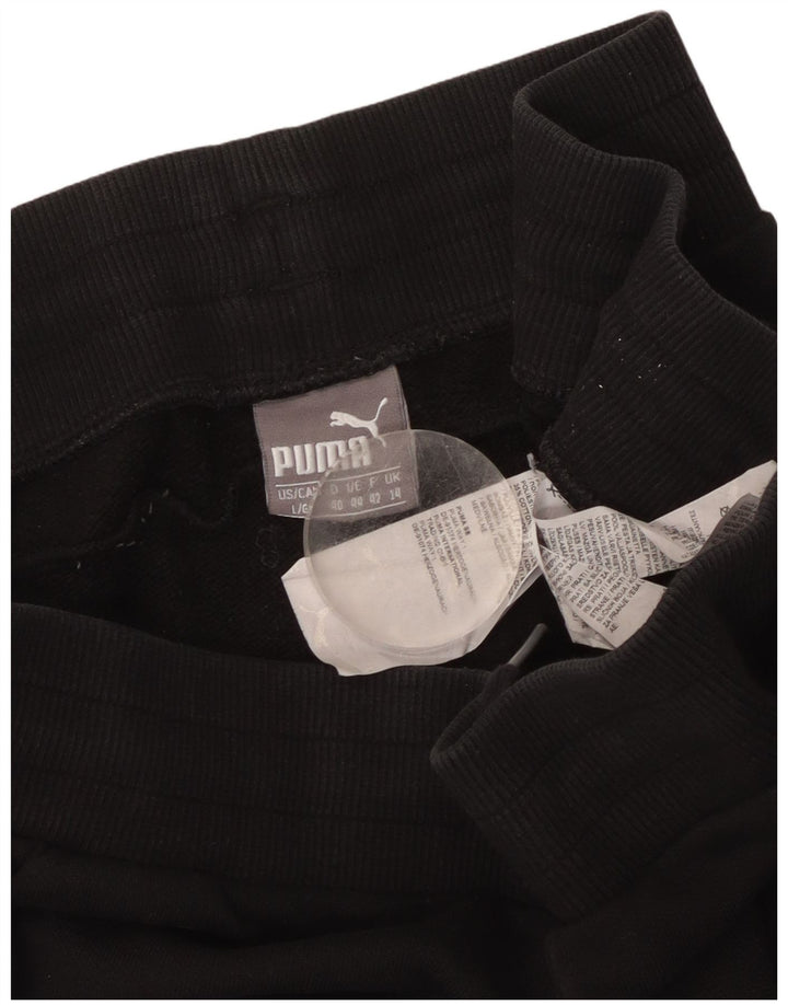 Damskie spodnie dresowe Puma Joggers UK 14, duże, czarne, poliestrowe