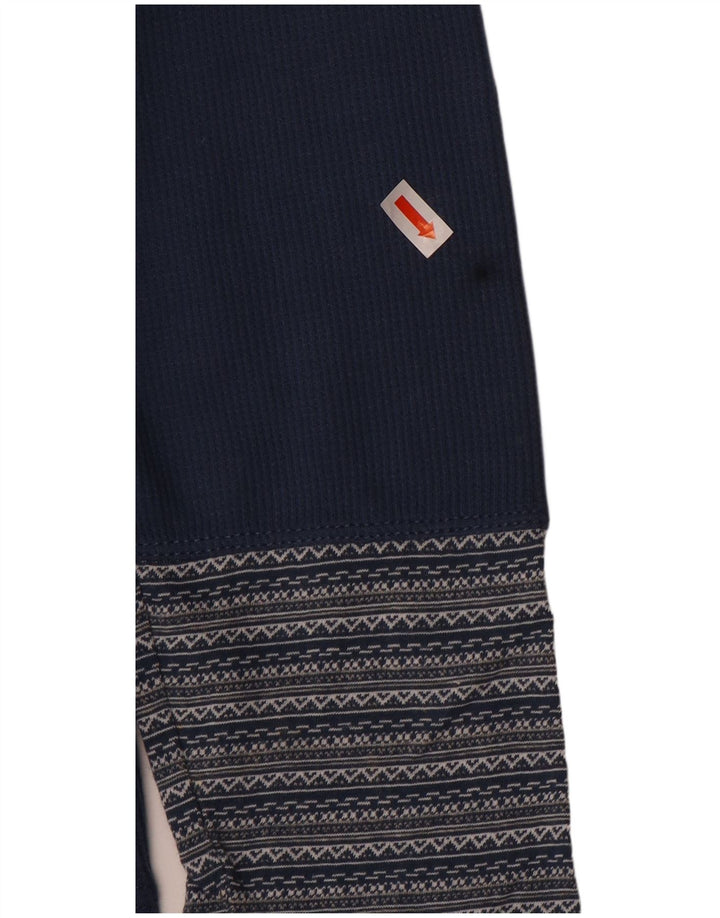 EDDIE BAUER Damski top z długim rękawem UK 16, duży, bawełniany w granatowe paski