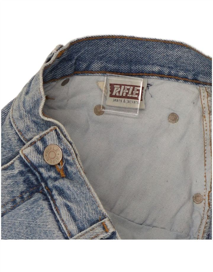 Męskie proste dżinsy Rifle W40 L30 Niebieskie bawełniane