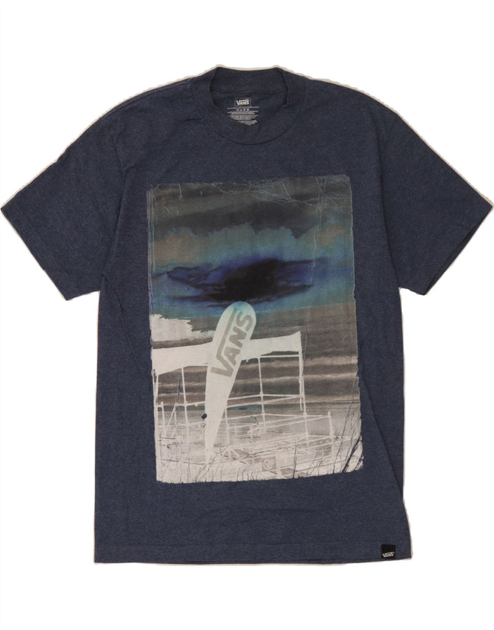 VANS Mens Graphic T-Shirt Top Medium Navy Blue Cotton Vintage Vans and Second-Hand Vans from Messina Hembry 