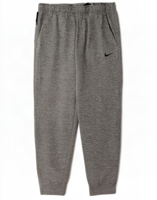 Męskie spodnie dresowe Nike Therma-Fit Joggers XL Szary, nakrapiany poliester