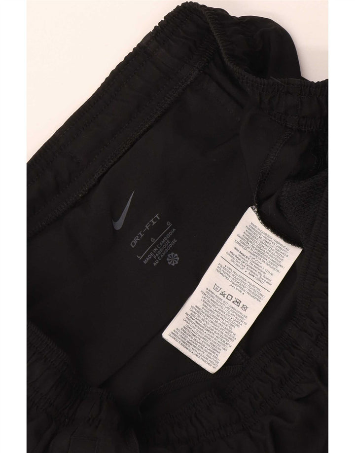 Męskie spodnie dresowe Nike Dri Fit Crop, duże, czarne, poliestrowe