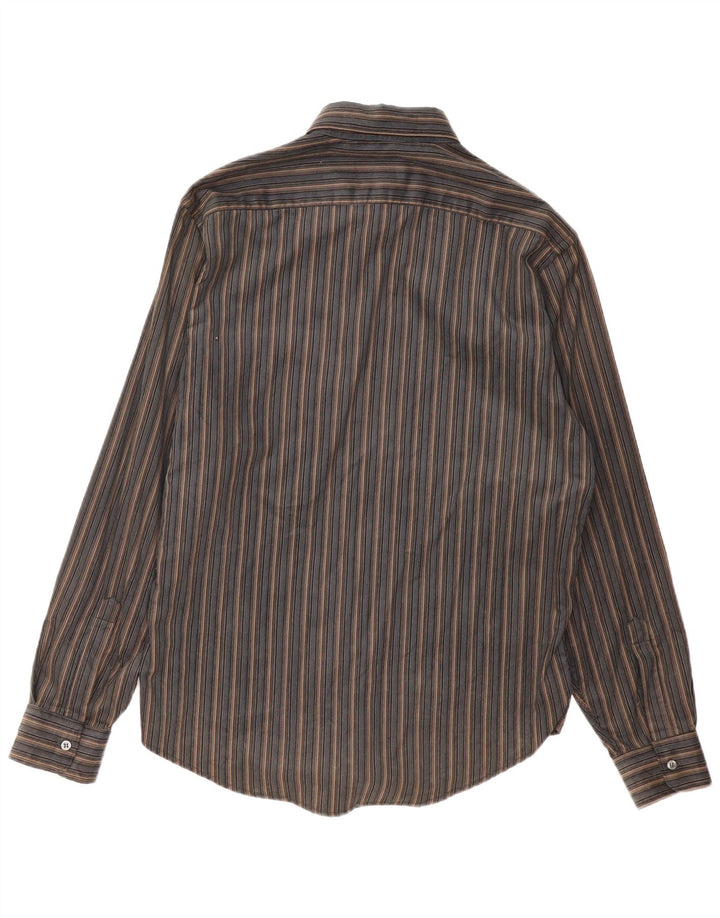 Koszula męska Trussardi Jeans, duża, bawełniana w czarne paski