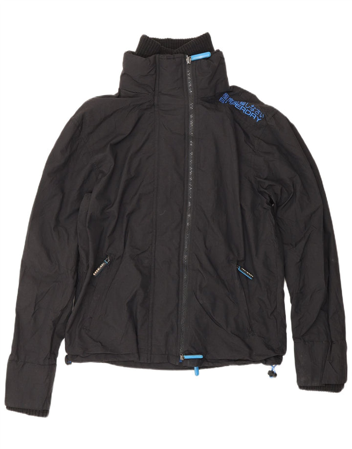 SUPERDRY Damska kurtka wiatrówka The Windcheater UK 14, średnia czarna
