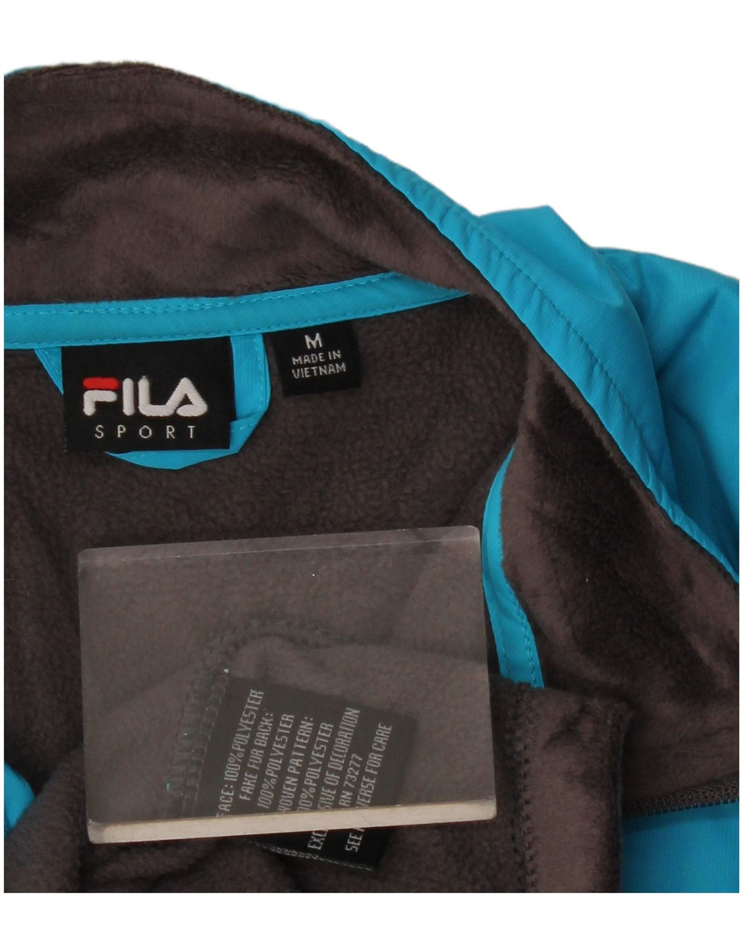 Damska kurtka polarowa FILA UK 14, poliester w kolorze średnioszarym